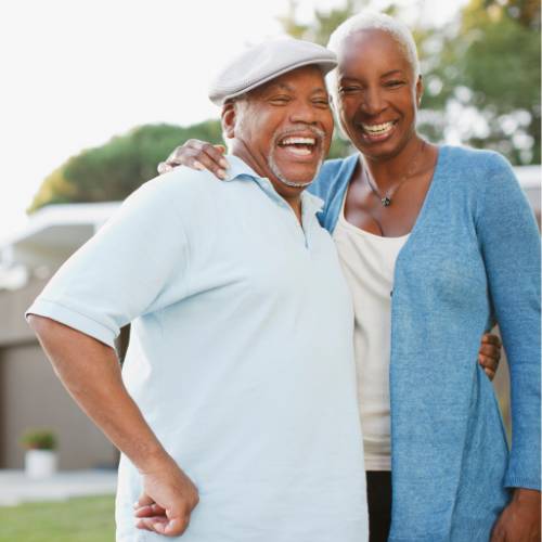 Senior couple enjoying a healthy lifestyle, thanks to CoQ10 benefits.